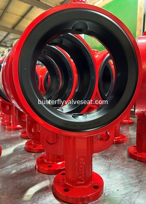 Bonded EPDM ، مقاعد صمام Buna-N المستعبدة لصمام الفراشة المرن
